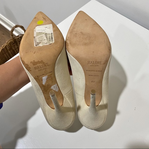 Malone Souliers leather nude pumps Sz 40 Italy - Picture 7 of 8